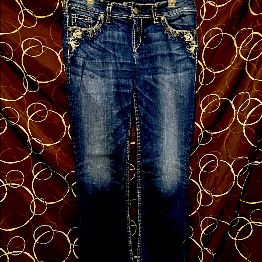 Women Silver jeans